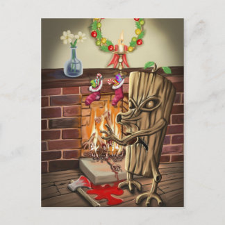 The Yule Logs Revenge Postcard