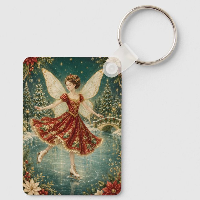 The Yuletide Ice Fairy Key Ring (Back)