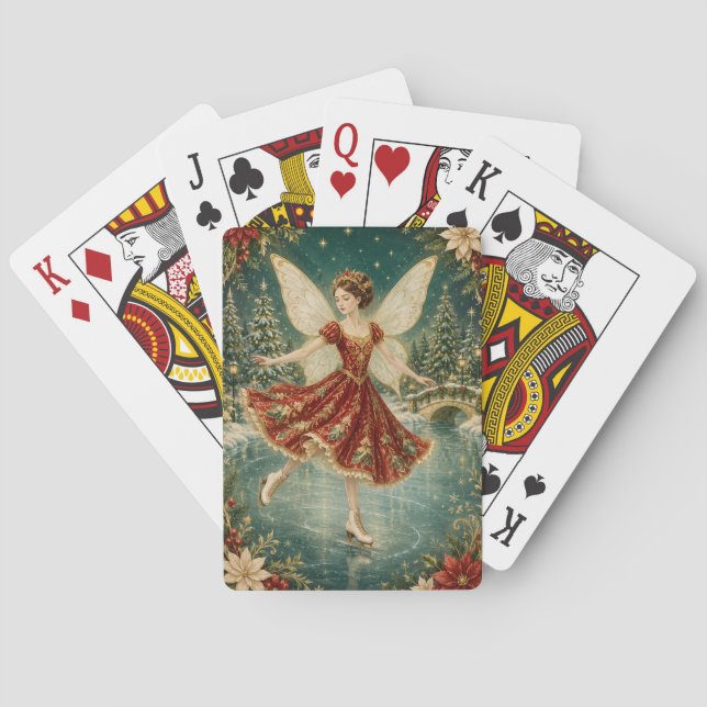The Yuletide Ice Fairy Playing Cards (Back)