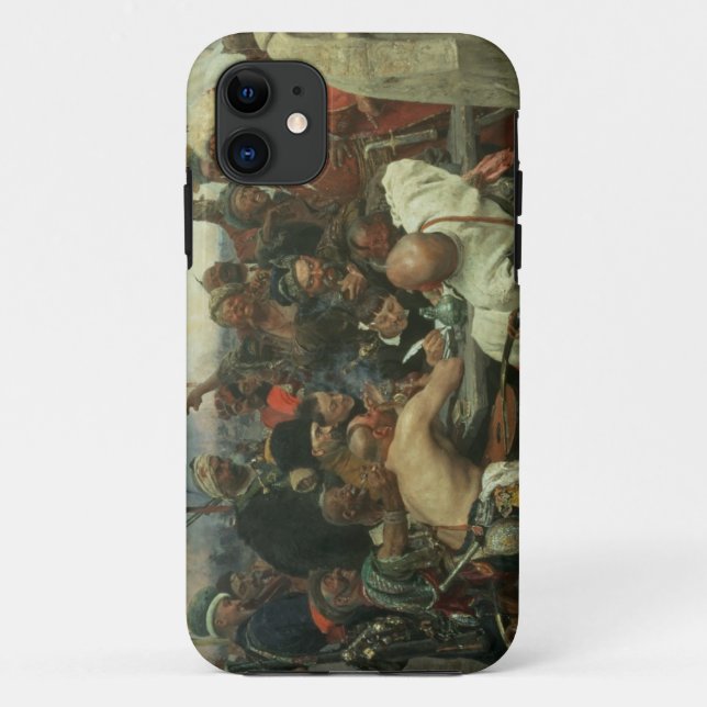 The Zaporozhye Cossacks writing a letter Case-Mate iPhone Case (Back)