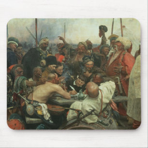 The Zaporozhye Cossacks writing a letter Mouse Pad