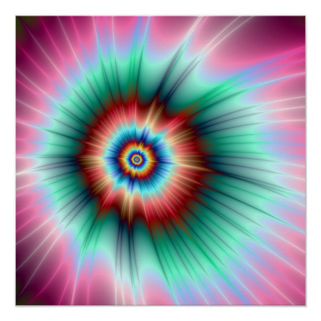 The Zazzle Perfect Poster Tie Dye Comet (Front)