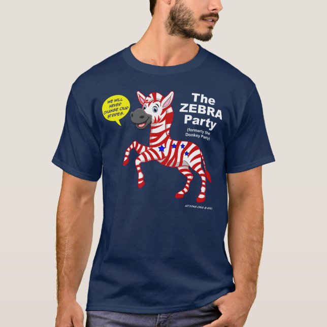 The Zebra Party T-Shirt (Front)
