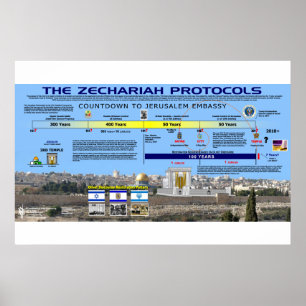 The Zechariah Protocols - Jerusalem Embassy Poster