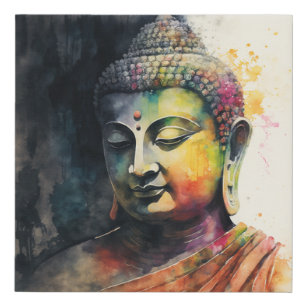 The Zen buddha Master  Faux Canvas Print