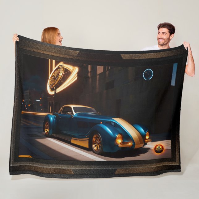 The Zephyr Centorus I950 Sports Coupe Fleece Blanket (In Situ)
