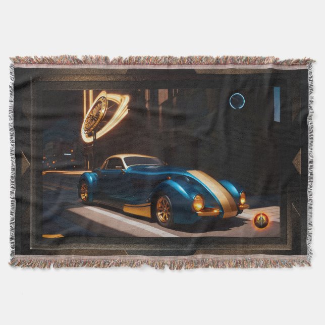 The Zephyr Centorus I950 Sports Coupe Throw Blanket (Front)
