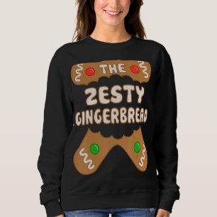The Zesty Gingerbread Family Matching Group Christ Sweatshirt
