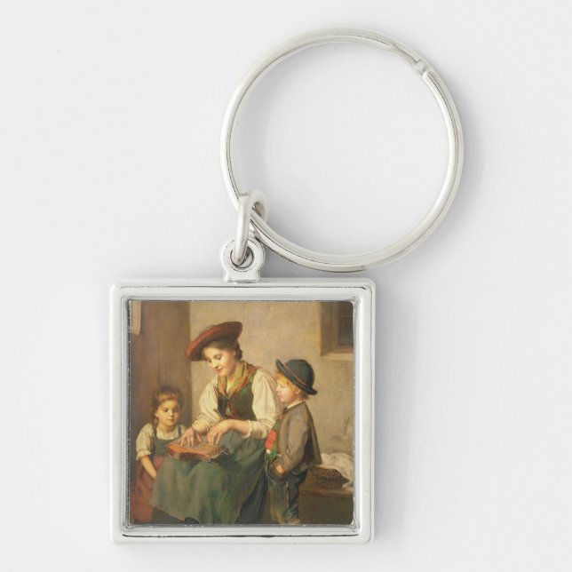 The Zither Player Key Ring (Front)