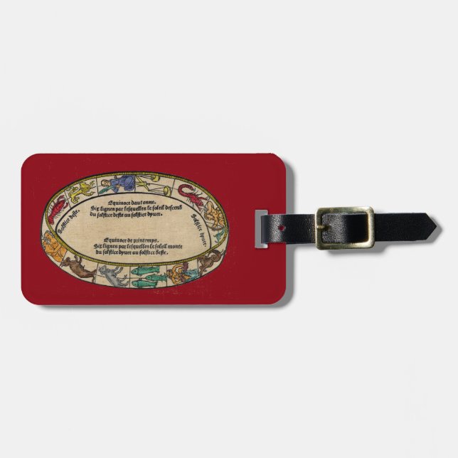 The Zodiac, 1496 Luggage Tag (Front Horizontal)