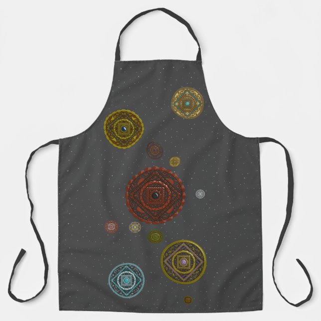 The Zodiac Mandalas All-Over Print Apron (Front)