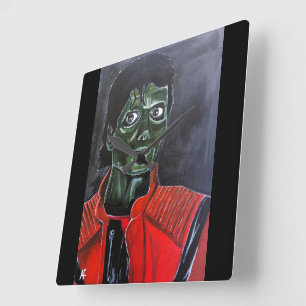 The Zombie Painting by Alfred Fox Square Wall Clock