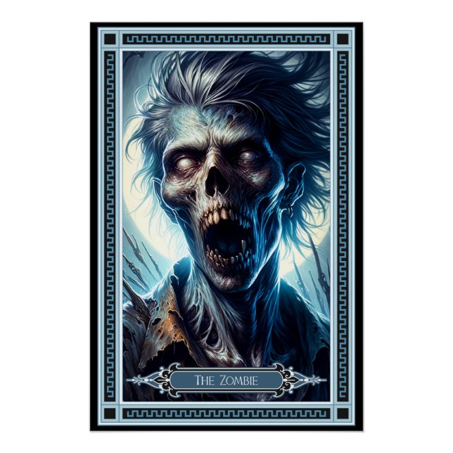 The Zombie Tarot Card Poster (Front)
