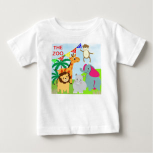 The Zoo Cute Animal Theme Baby T-Shirt