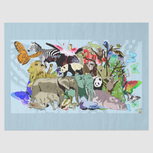 the zoo tissue paper (Front)