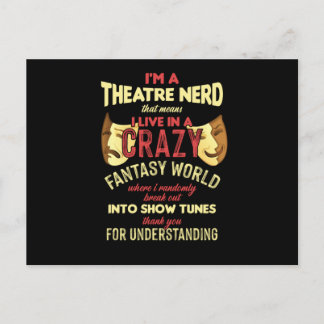 Theatre Actor Actress Theatre Nerd Stage Musical A Postcard