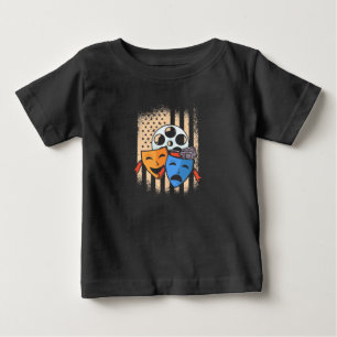 Theatre Actor America Flag Baby T-Shirt