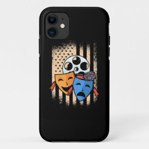 Theatre Actor America Flag Case-Mate iPhone Case