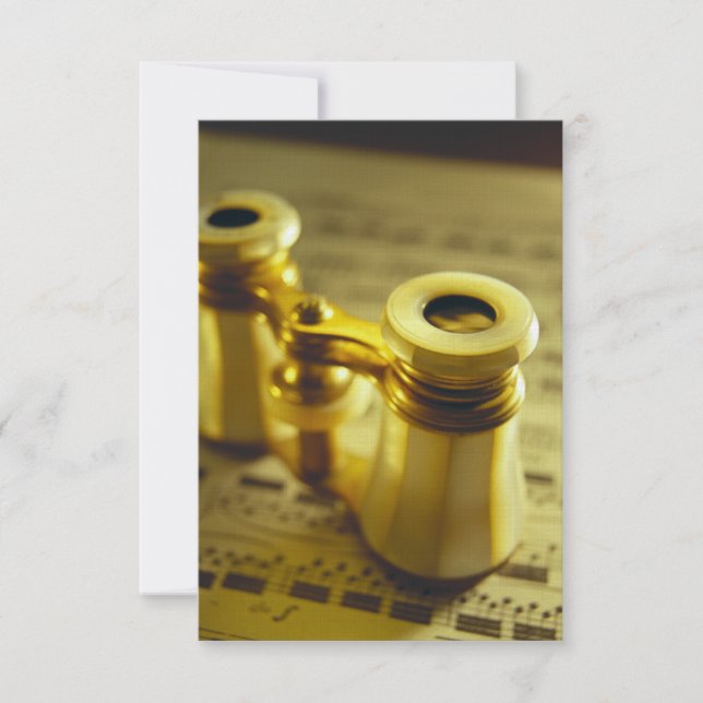 Theatre Binoculars 2 Invitation (Front)