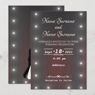 Theatre curtain invitation