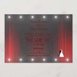 Theatre curtain invitation
