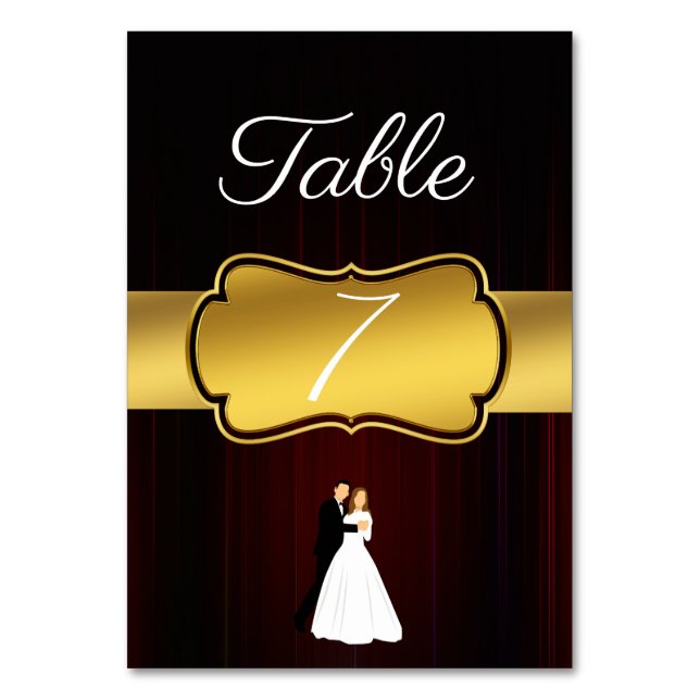 Theatre curtain table number (Front)