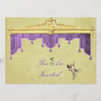 Theatre Curtains Wedding Invite