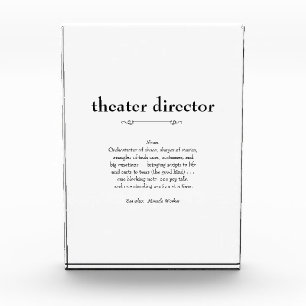 Theatre Director Definition Thank You Gift Photo Block