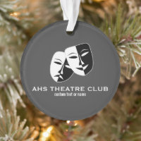 Theatre Drama Club Masks Custom Thespian Name