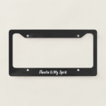 Theatre is My Sport Funny Actor Actress Saying Licence Plate Frame<br><div class="desc">A fun and funny theatre humour saying for actors,  actresses,  and tech crew - Theatre is my Sport - in black and white modern hand lettering calligraphy.</div>