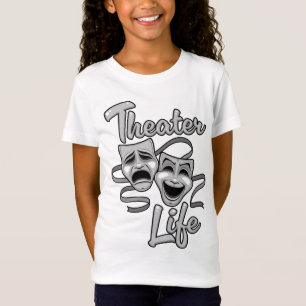 Theatre Life Comedy and Tragedy Masks T-Shirt