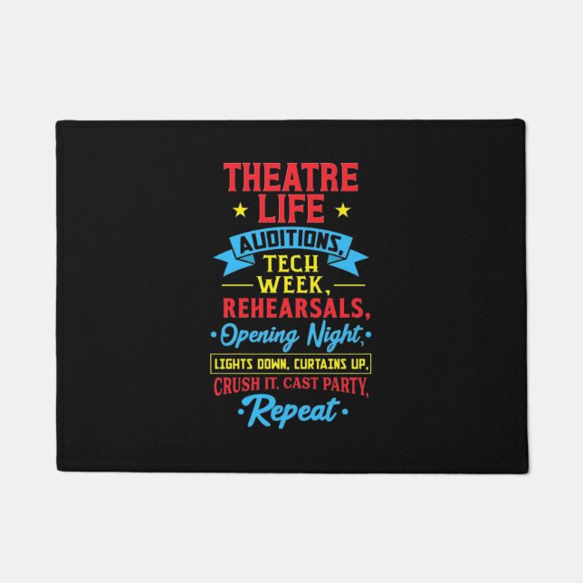 Theatre Life For Actor Doormat (Front)