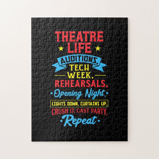 Theatre Life For Actor Jigsaw Puzzle (Vertical)