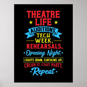 Theatre Life For Actor Poster