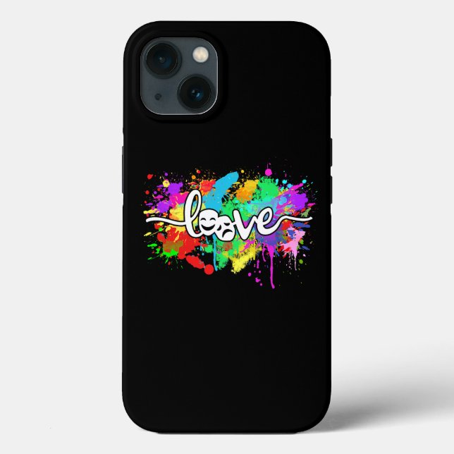 Theatre Love Colourful Typography Actors Musical T Case-Mate iPhone Case (Back)