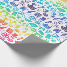Theatre Lover Icons Wrapping Paper