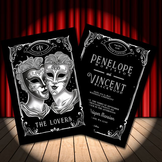 Theatre Lovers | Tarot Wedding Invitation (Creator Uploaded)