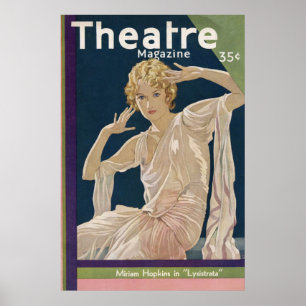 Theatre Magazine October 1930 Poster