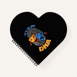Theatre Mask Its In My DNA Musical Lover Movies Notebook