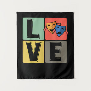 Theatre Mask Love Rehersal Musical Movies Actress Tapestry