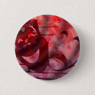 Theatre Masks 6 Cm Round Badge