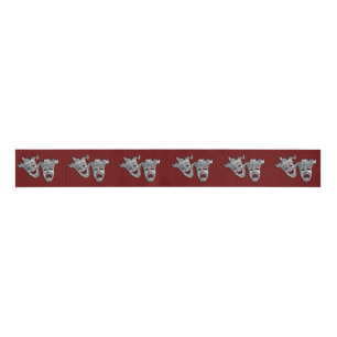 Theatre Masks Comedy and Tragedy Grosgrain Ribbon