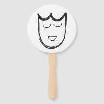 Theatre Masks double sided fan