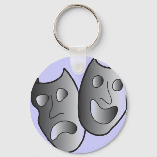 Theatre masks keychain