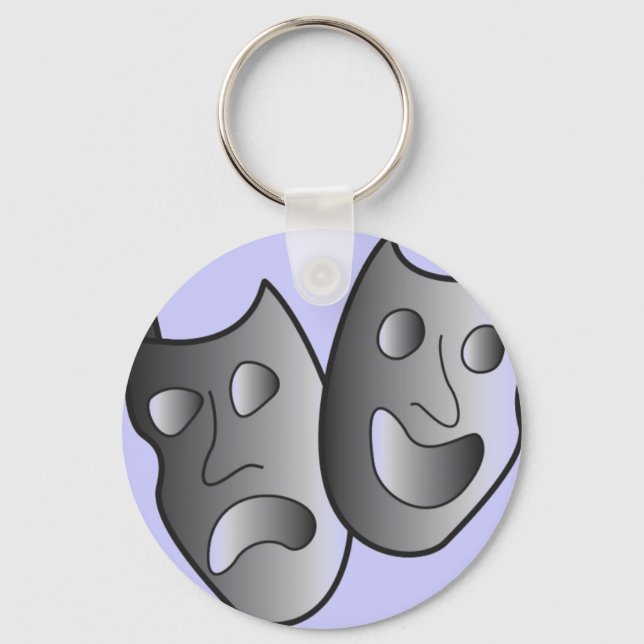 Theatre masks keychain (Front)