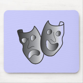Theatre masks mouse pad