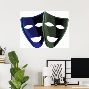 Theatre Masks Poster