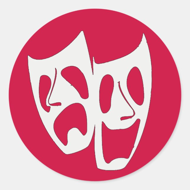 Theatre Masks Stickers (Front)