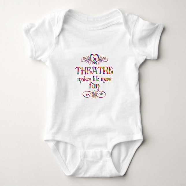 Theatre More Fun Baby Bodysuit (Front)