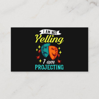 Theatre Musical Theatre Funny Actor Acting Stage 3 Business Card